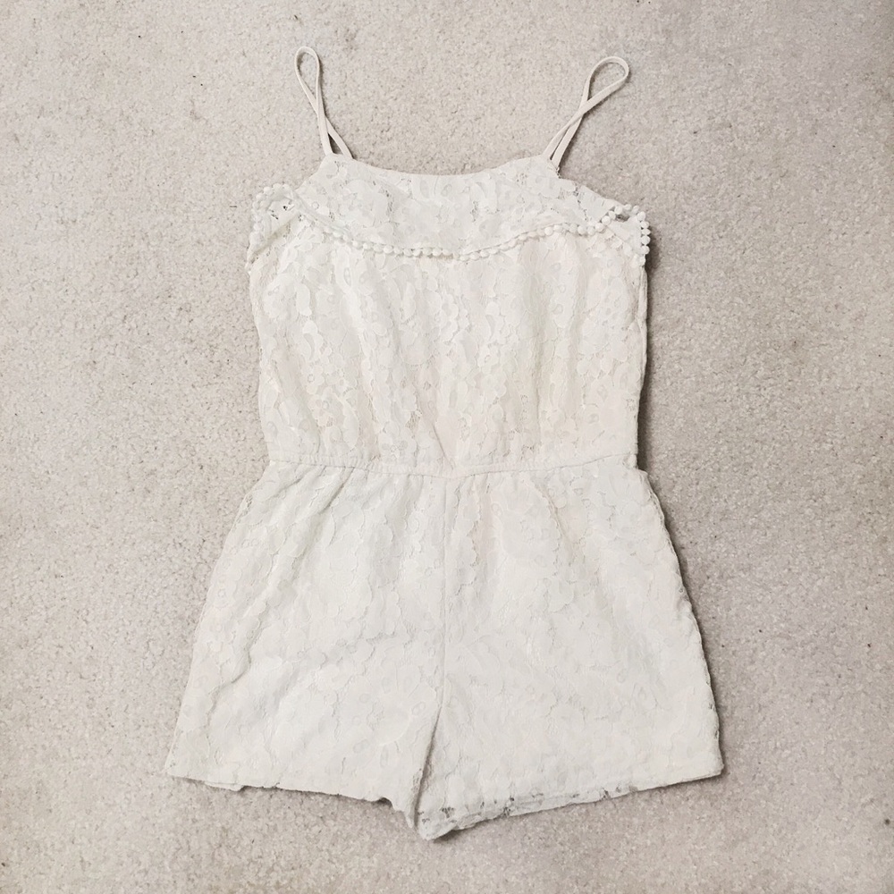 Off-White Lace Romper